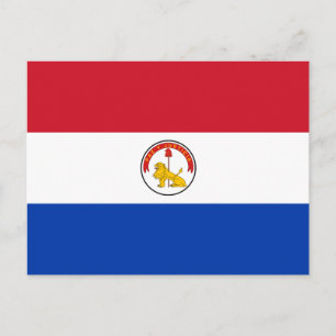 Paraguay Flagga Postcard Vykort
