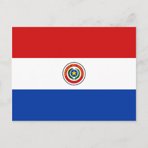 Paraguay Flagga Postcard Vykort