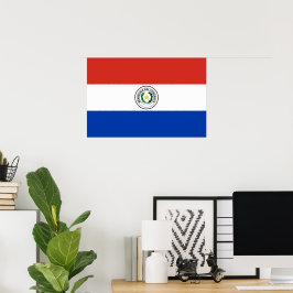 Paraguay flagga poster