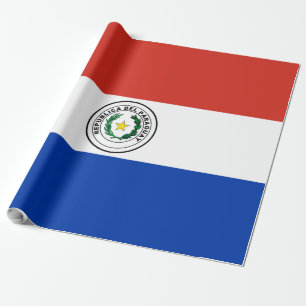 Paraguay flagga presentpapper