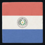 Paraguay Flagga Stenunderlägg<br><div class="desc">Patriotisk flagga i Paraguay.</div>