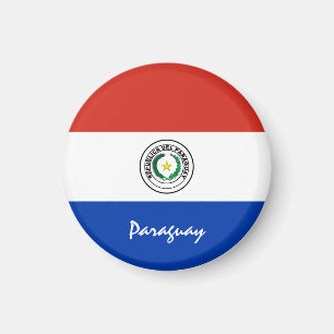 Paraguay flagga & Sydamerika - sport/rese fläkt Magnet