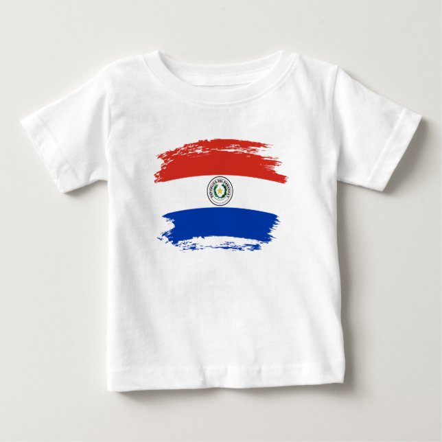 Paraguay flagga t shirt (Framsida)