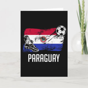 Paraguay Flagga Tröja Paraguayansk Fotbollslag Par Kort