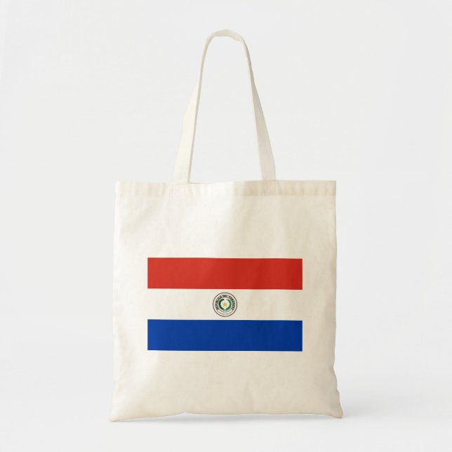 Paraguay Flagga Tygkasse (Framsidan)