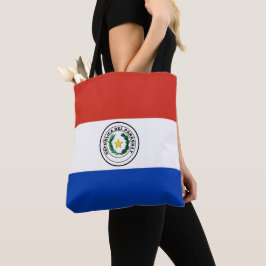 Paraguay flagga tygkasse