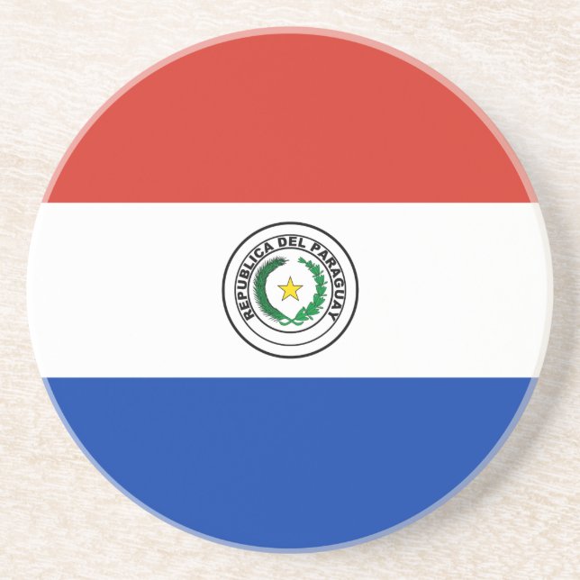 Paraguay Flagga Underlägg (Framsidan)