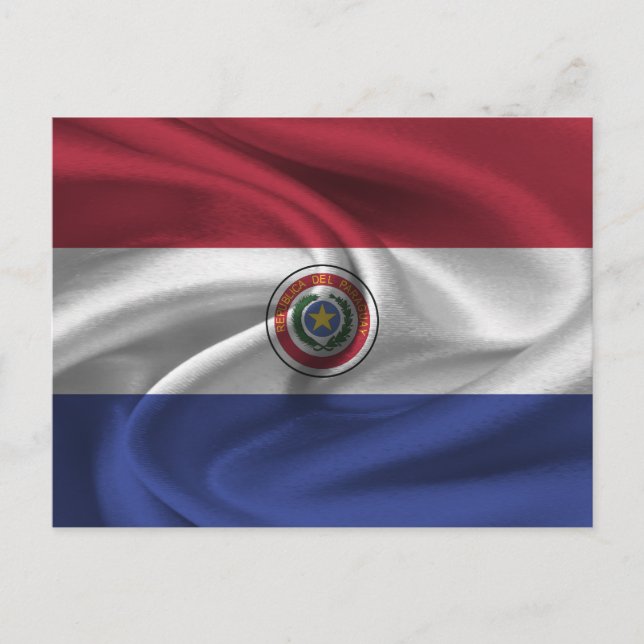 Paraguay Flagga Vykort (Framsida)