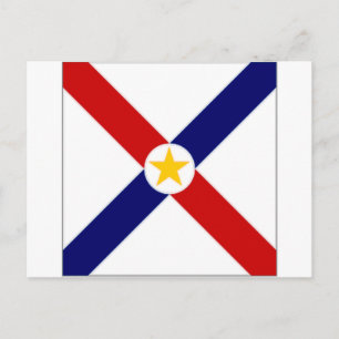 Paraguay Flagga Vykort