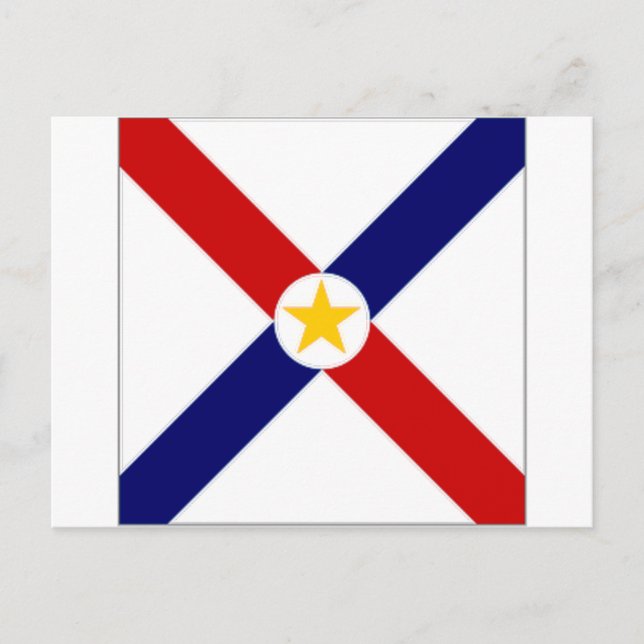 Paraguay Flagga Vykort (Framsida)