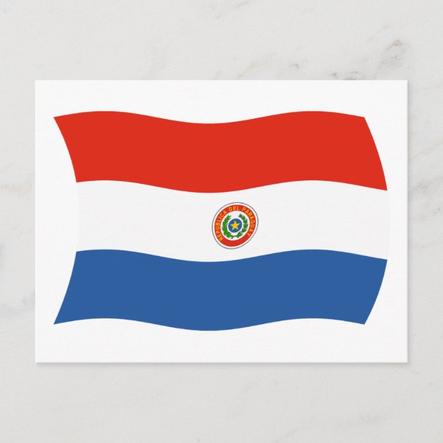 Paraguay Flagga vykort (Framsida)