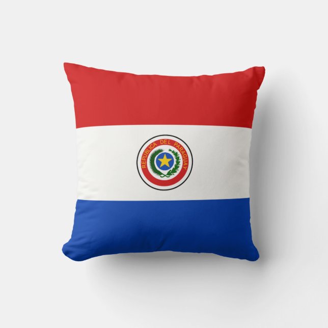 Paraguay Flagga x Flagga Pillow Kudde (Framsida)