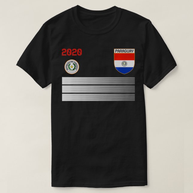 Paraguay Football Jersey 2020 Paraguay Soc Prem T Shirt (Design framsida)