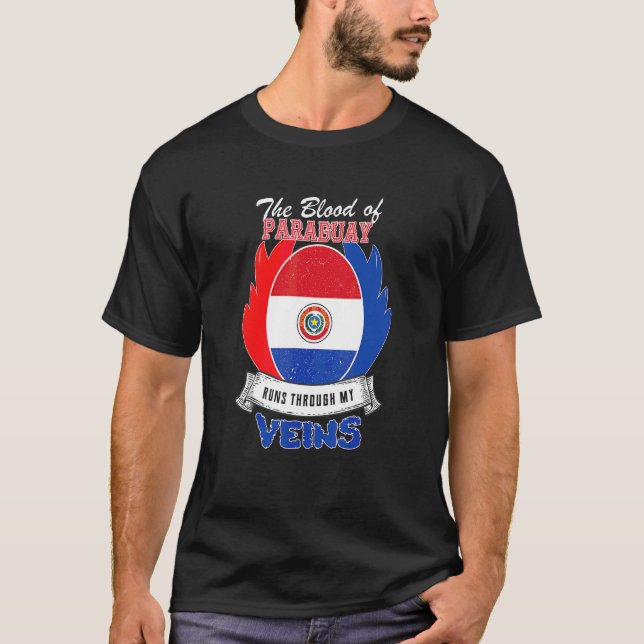 Paraguay i mina ådror t shirt (Framsida)