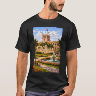 Paraguay Illustration Resa Konst Vintage T Shirt