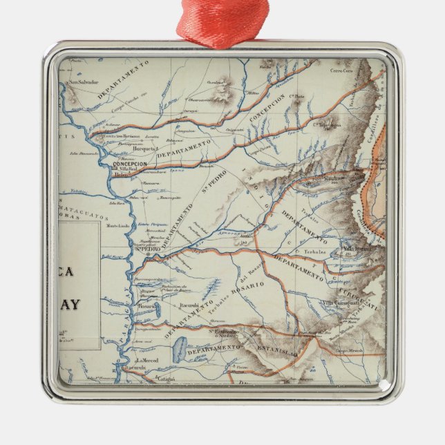 Paraguay Julgransprydnad Metall (Framsidan)