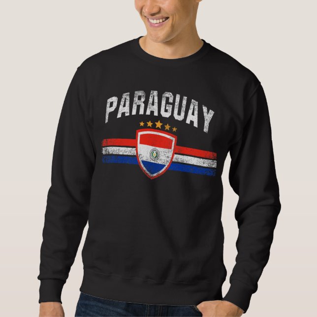 Paraguay Lång Ärmad Tröja (Framsida)