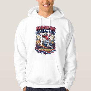 Paraguay Mål Energi Skelett Anfallare Nationer Fet Hoodie