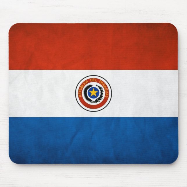 Paraguay National Flagga Musmatta (Framsidan)