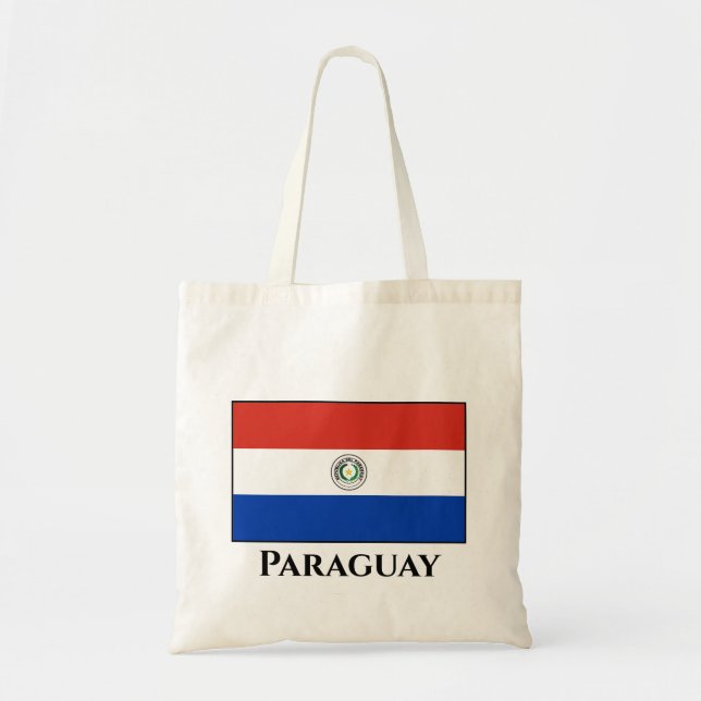 Paraguay (Paraguayan) Flagga Tygkasse (Framsidan)