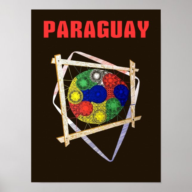 Paraguay-reseaffisch Poster (Framsidan)
