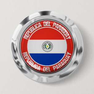 Paraguay Round Emblem Knapp