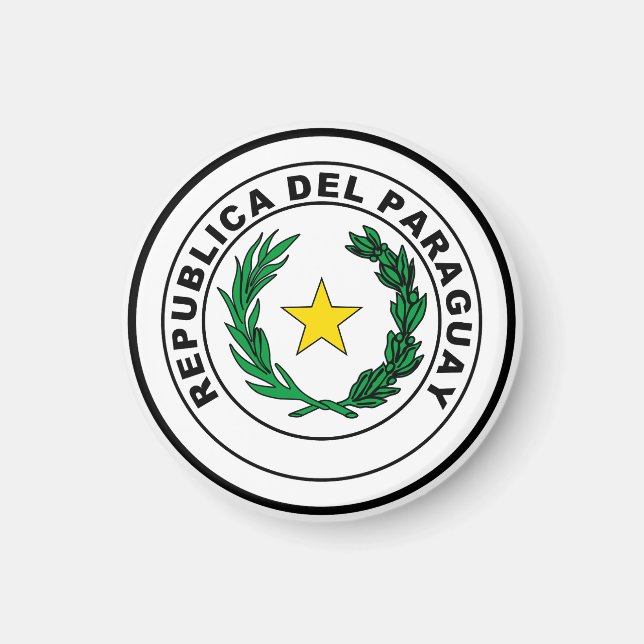 Paraguay-sätet Magnet (Framsidan)