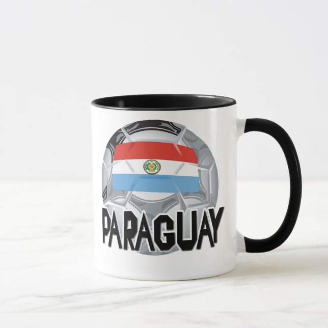 Paraguay Soccer swag Mugg (Höger)