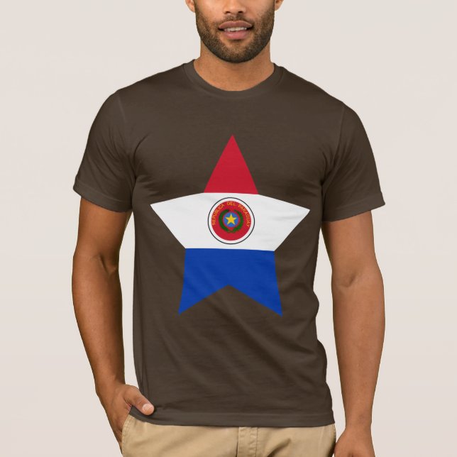 Paraguay stjärna t shirt (Framsida)