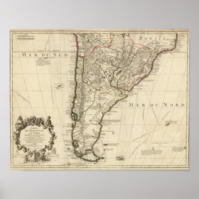 Paraguay, Sydamerika Poster (Framsidan)