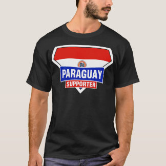Paraguay Toppen Flagga Supporter T Shirt