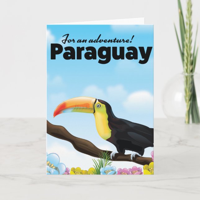 Paraguay Toucan-reseaffisch Helgkort (Framsida)