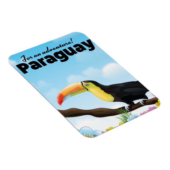 Paraguay Toucan-reseaffisch Magnet (Högersidan)