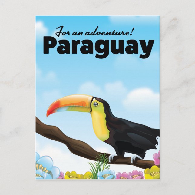 Paraguay Toucan-resemål Vykort (Framsida)