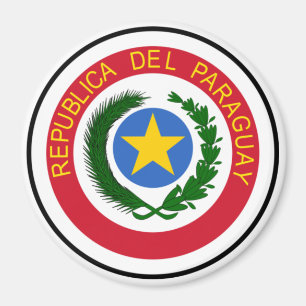 Paraguay vapensköld magnet