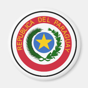 Paraguay vapensköld magnet