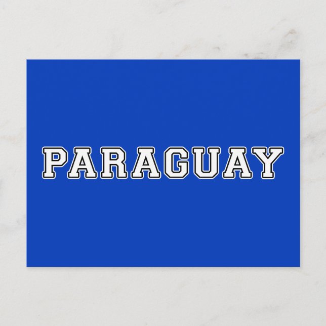 Paraguay Vykort (Framsida)