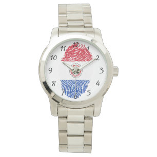 Paraguayansk fingeravtryck, flagga armbandsur