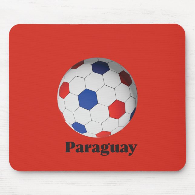 Paraguayansk fotboll musmatta (Framsidan)