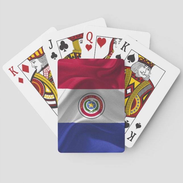 Paraguayanska flagga casinokort (Baksidan)