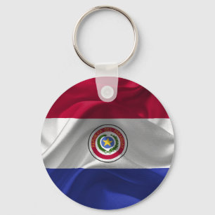 Paraguayanska flagga nyckelring