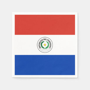 Paraguayanska flagga pappersservett