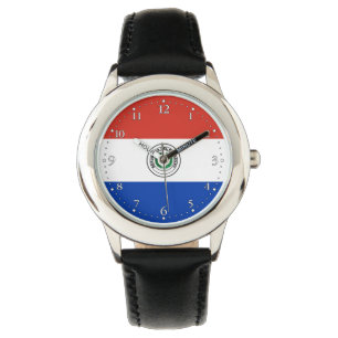 Paraguayanska flaggan armbandsur