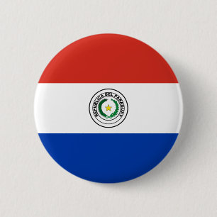 Paraguayanska flaggan knapp