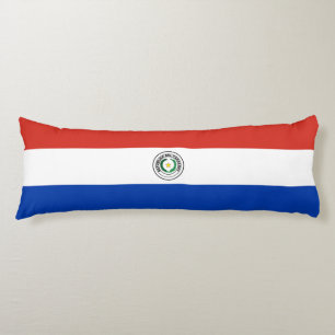 Paraguayanska flaggan kroppskudde