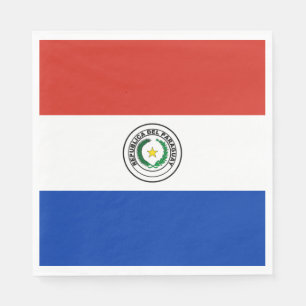 Paraguayanska flaggan pappersservett