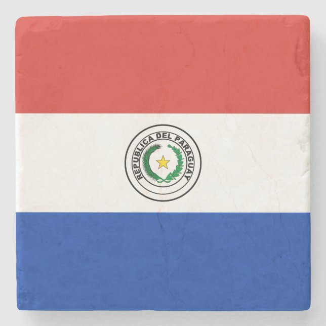 Paraguayanska flaggan stenunderlägg (Framsidan)