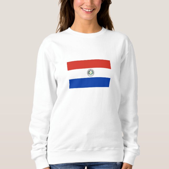 Paraguayanska flaggan t shirt (Framsida)