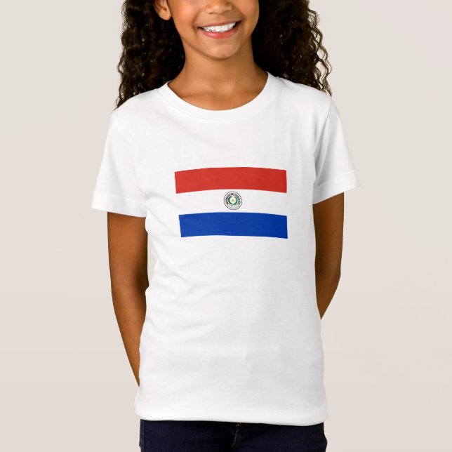 Paraguays flagga t shirt (Framsida)