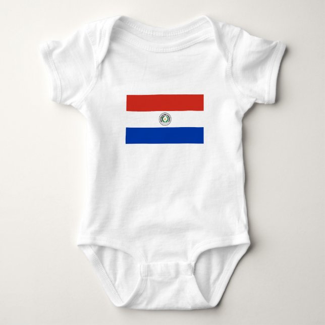 Paraguays flagga t shirt (Framsida)